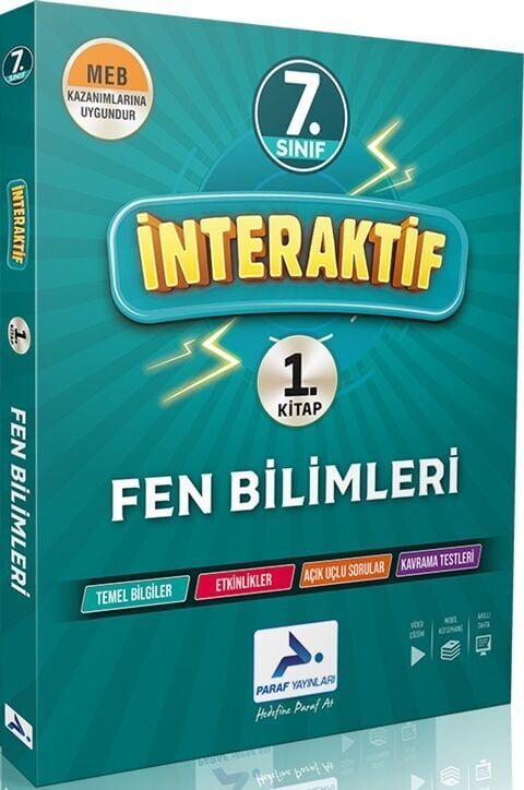 Paraf Yayınları 7. Sınıf İnteraktif Fen Bilimleri Soru Bankası