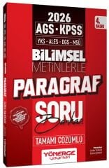 Yönerge KPSS TYT ALES DGS MSÜ Bilimsel Metinlerle Paragraf Soru Bankası
