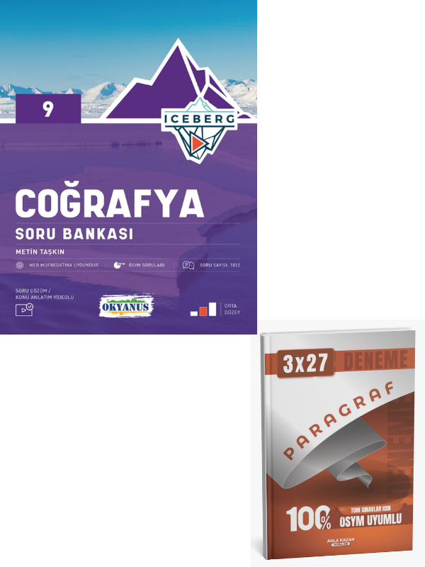 Okyanus 2027 9. Sınıf Iceberg Coğrafya Soru Bankası+ Anla Kazan Paragraf