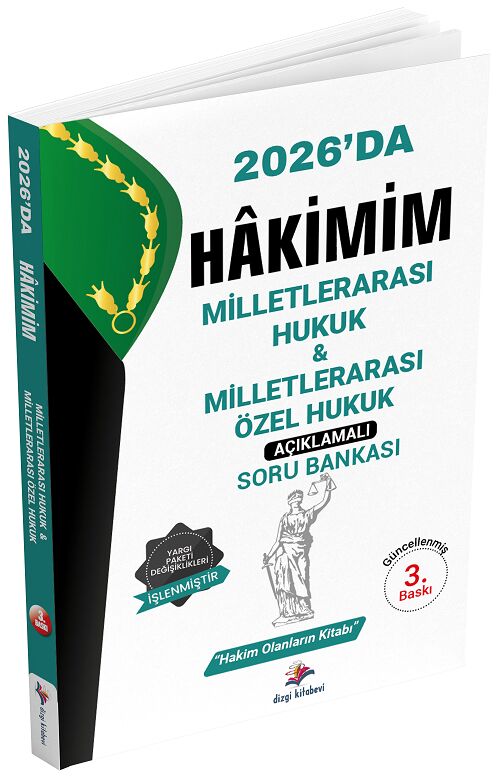 Dizgi Kitap 2026 Hakimlik Hakimim Milletlerarası Hukuk, Milletlerarası Özel Hukuk Soru Bankası - Serhat Güven Dizgi Kitap