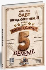 Türkçe FM ÖABT MEB-AGS Türkçe Öğretmenliği 5 Deneme Çözümlü Yıldız Serisi - Asena Gülsüm Güneş Türkçe FM Yayınları