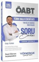 Yönerge ÖABT Türk Dili ve Edebiyatı Öğretmenliği Türk Halk Edebiyatı Soru Bankası