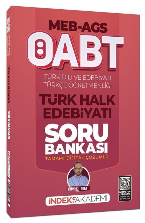 İndeks Akademi 2026 ÖABT MEB-AGS Türk Dili ve Edebiyatı-Türkçe Türk Halk Edebiyatı Soru Bankası Çözümlü - Türker Tola İndeks Akademi Yayıncılık