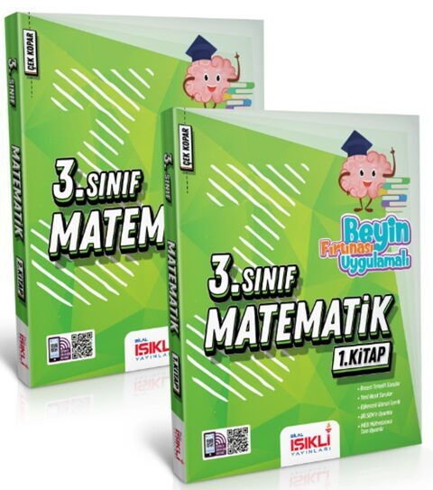 Bilal Işıklı Yayınları 3. Sınıf Matematik Beyin Fırtınası Uygulamalı Soru Bankası Seti