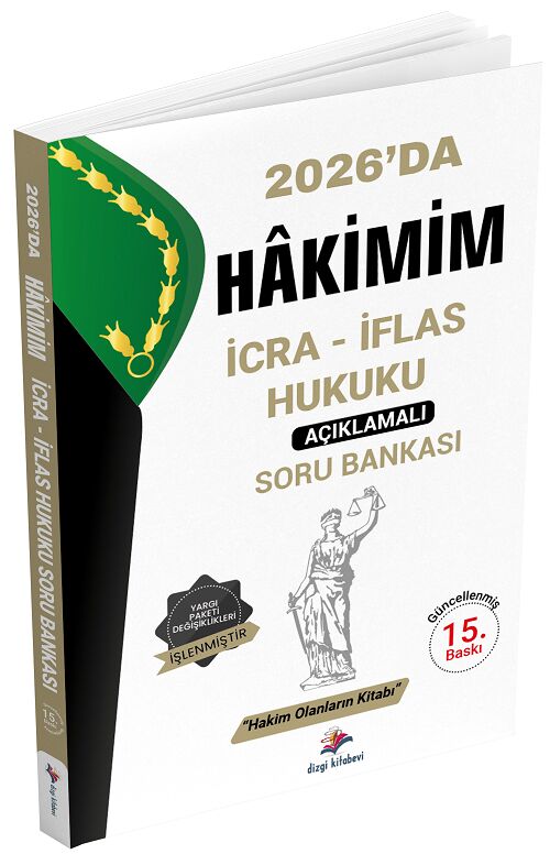 Dizgi Kitap 2026 Hakimlik Hakimim İcra İflas Hukuku Soru Bankası - Serhat Güven Dizgi Kitap
