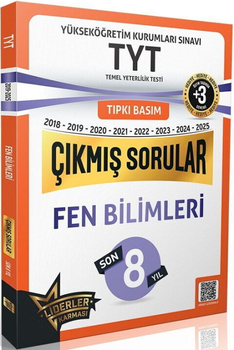 Liderler Karması TYT Fen Bilimleri Son 8 Yıl Çıkmış Sorular 2018 2025