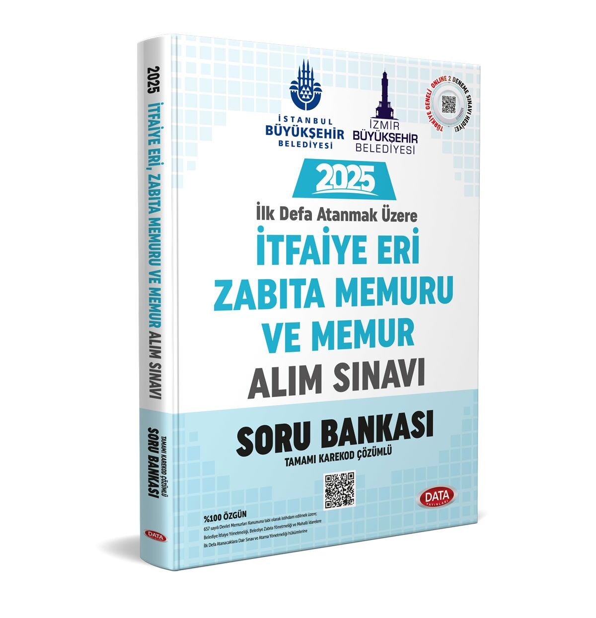 Data 2025 İtfaiye Eri, Zabıta Memuru ve Memur Alım Sınavı Soru Bankası Çözümlü Data Yayınları