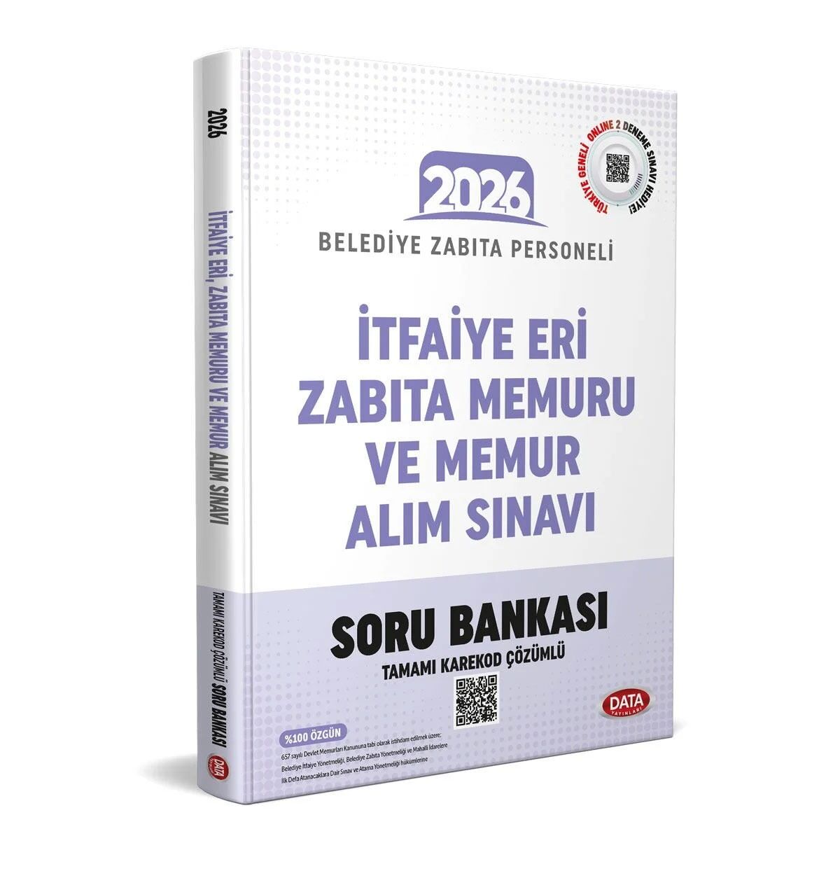 Data 2026 İtfaiye Eri, Zabıta Memuru ve Memur Alım Sınavı Soru Bankası Çözümlü Data Yayınları