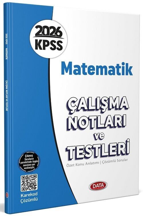 Data 2026 KPSS Matematik Çalışma Notları ve Testleri Çözümlü Data Yayınları