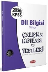 Data 2026 KPSS Dil Bilgisi Türkçe Çalışma Notları ve Testleri Çözümlü Data Yayınları