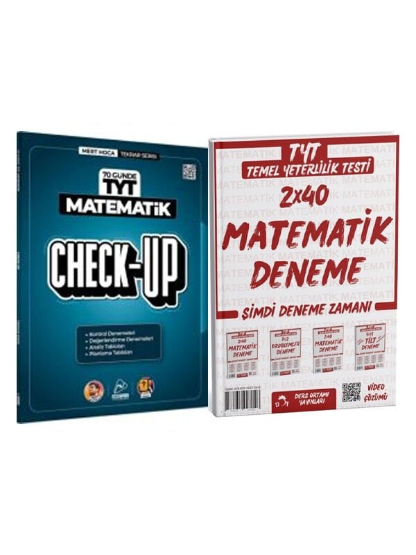 Mert + Ders Ortamı TYT Matematik Check Up Deneme 2 li Set