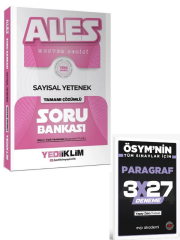 Yediiklim 2027 ALES MASTER Sayısal Yetenek Soru Bankası Çözümlü +EVP Akademi Paragraf