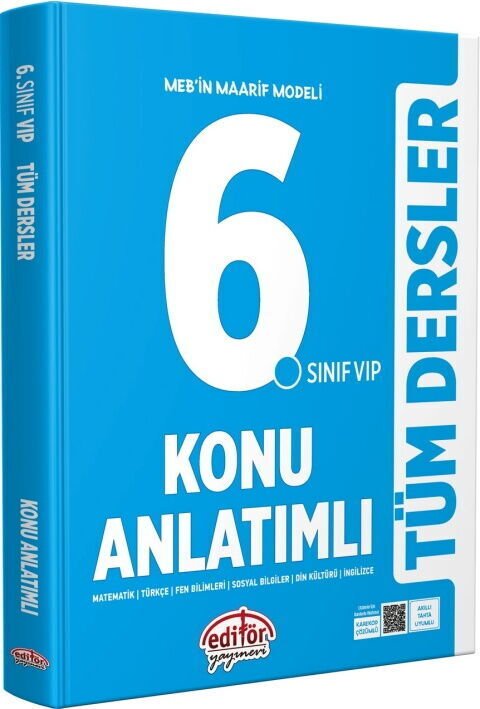 Editör Yayınları 6. Sınıf VIP Tüm Dersler Konu Anlatımlı