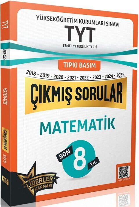 Liderler Karması TYT Matematik Son 8 Yıl Çıkmış Sorular 2018 2025