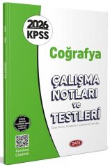 Data 2026 KPSS Coğrafya Çalışma Notları ve Testleri Çözümlü Data Yayınları