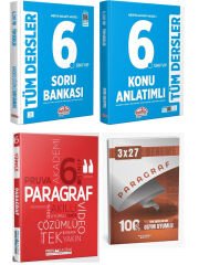 Anla Kazan 2025 6. Sınıf Editör Tüm Ders Konu ve Soru + Pruva Paragraf Soru + Anka Deneme 4 lü