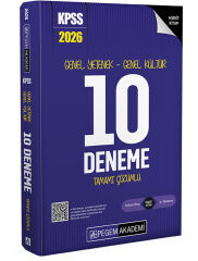Pegem 2026 KPSS Genel Yetenek Genel Kültür 10 Deneme Çözümlü Pegem Akademi Yayınları