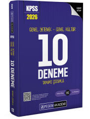 Pegem 2026 KPSS Genel Yetenek Genel Kültür 10 Deneme Çözümlü Pegem Akademi Yayınları