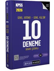 Pegem 2026 KPSS Genel Yetenek Genel Kültür 10 Deneme Çözümlü Pegem Akademi Yayınları