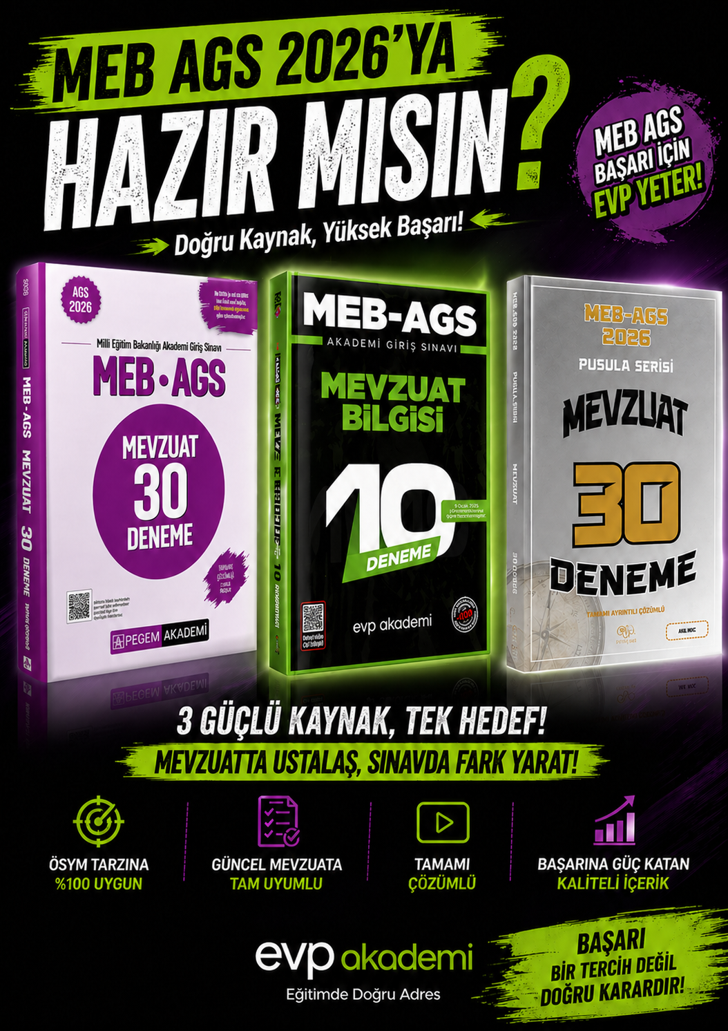 2026 MEB AGS Mevzuat Deneme Seti Karma Yayınlar Süper Set