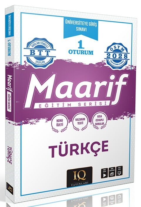 IQ Yayınları 2028 YKS TYT Türkçe Maarif Eğitim Serisi 1. Oturum IQ Yayınları