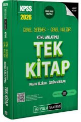 Pegem 2026 KPSS Genel Yetenek Genel Kültür Konu Anlatımlı Tek Kitap Pegem Akademi Yayınları