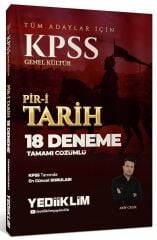 Yediiklim KPSS Pir-i Tarih 18 Deneme Çözümlü - Akif Çelik Yediiklim Yayınları