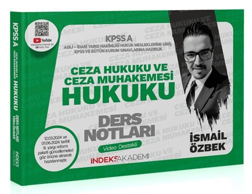 KPSS A Grubu Ceza Hukuku ve Ceza Muhakemesi Hukuku Video Ders Not İndeks Akademi Yayıncılık