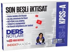 İndeks Akademi 2026 KPSS A Grubu Son Beşli İktisat Video Ders Notları - Emel Aksaç İndeks Akademi Yayıncılık