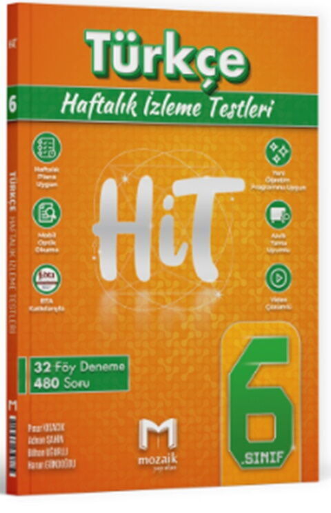 Mozaik Yayınları 6. Sınıf Türkçe HİT 32 Deneme