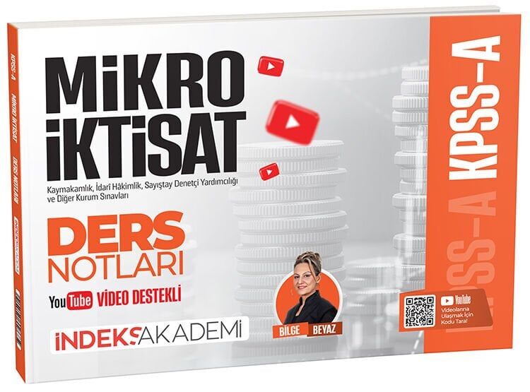 İndeks Akademi 2026 KPSS A Grubu Mikro İktisat Video Ders Notları - Bilge Beyaz İndeks Akademi Yayıncılık