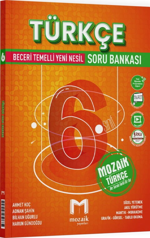 Mozaik Yayınları 6. Sınıf Türkçe Soru Bankası