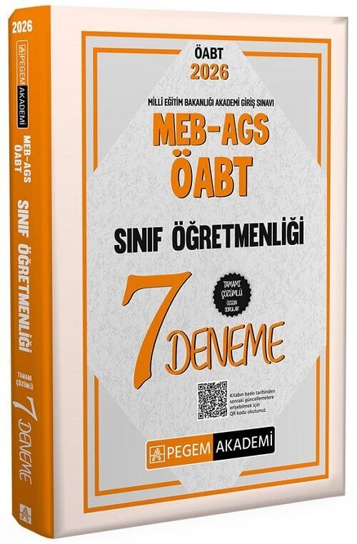 Pegem 2026 ÖABT MEB-AGS Sınıf Öğretmenliği 7 Deneme Çözümlü Pegem Akademi Yayınları