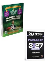 Murat 2027 8.Sınıf T.C. İnkılap Tarihi ve Atatürkçülük Öğrencim Defteri+ EVP Akademi Paragraf