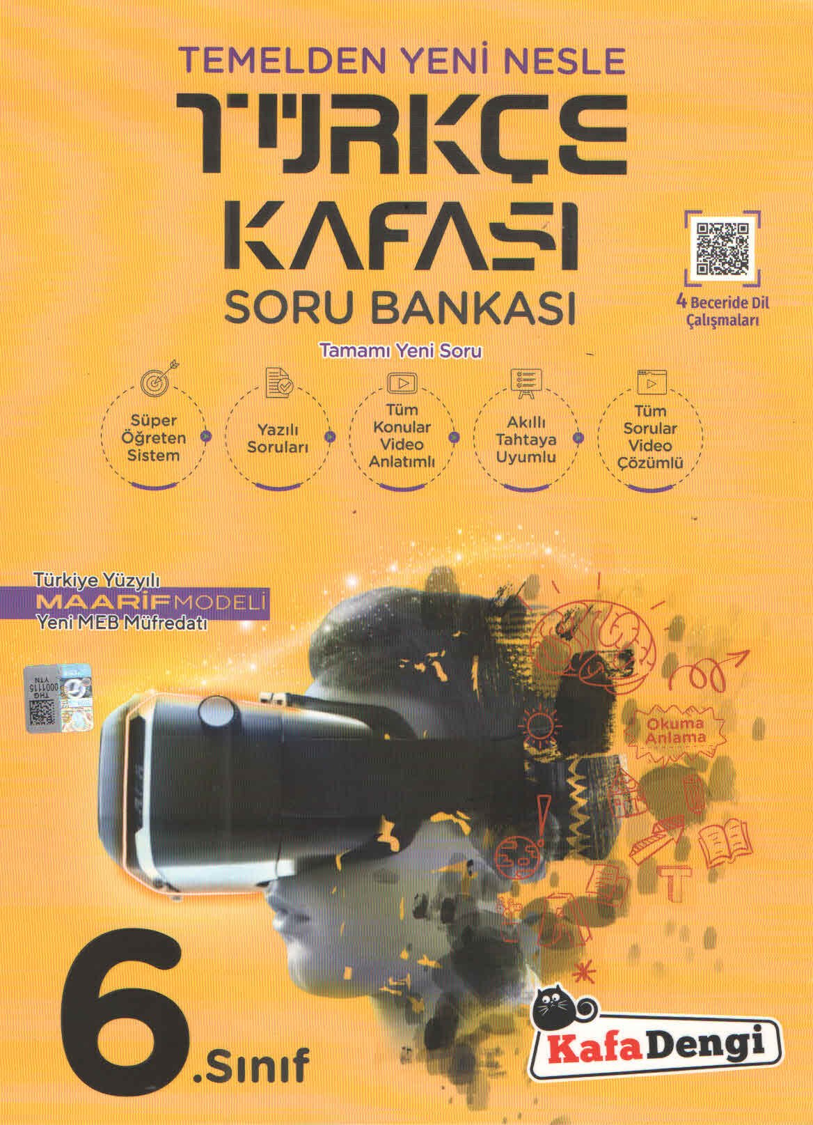 Kafa Dengi Yayınları 6. Sınıf Türkçe Kafası Soru Bankası