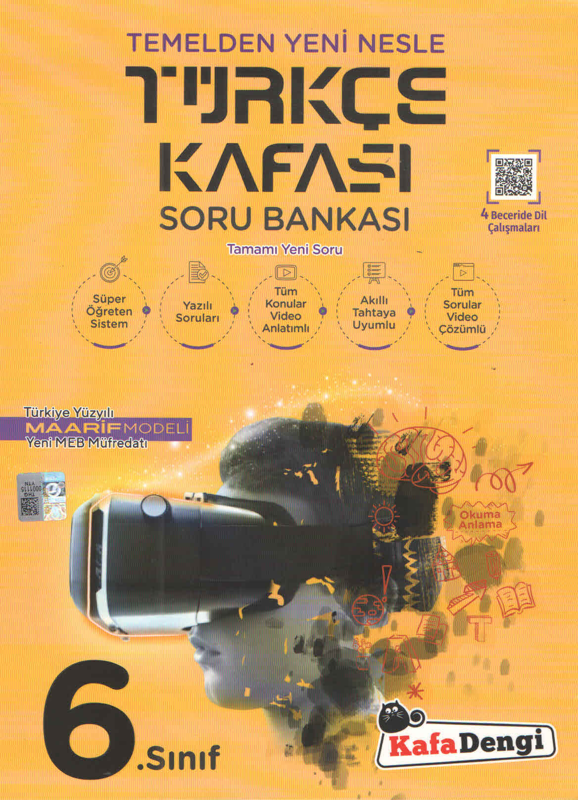 Kafa Dengi Yayınları 6. Sınıf Türkçe Kafası Soru Bankası