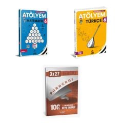 2027 Arı 6 Sınıf Atölyem Matematik Matemito GÜNCEL + Türkçe Türkçemino Soru + anla kazan paragraf deneme 3'lü Set