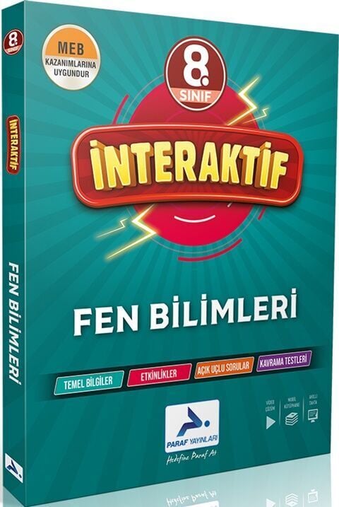 Paraf Yayınları 8. Sınıf İnteraktif Fen Bilimleri Soru Bankası