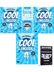 TeamElt 2027 Cool English 4 Practice Book(+Cool Art&Craft 4 +QUIZZES)+Vocabulary and Activity Book+Test Booklet+EVP Akademi Paragraf