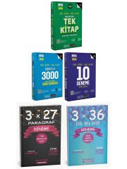 Pegem 2026 KPSS GYGK Tek Konu + 3000 Soru + 10 Deneme + Paragraf Dil Bilgisi Deneme 5 li Set