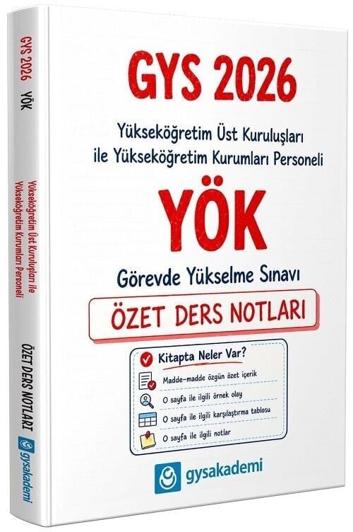 Data 2026 GYS YÖK Yükseköğretim Kurumları Personeli Özet Ders Notları Görevde Yükselme Data Yayınları