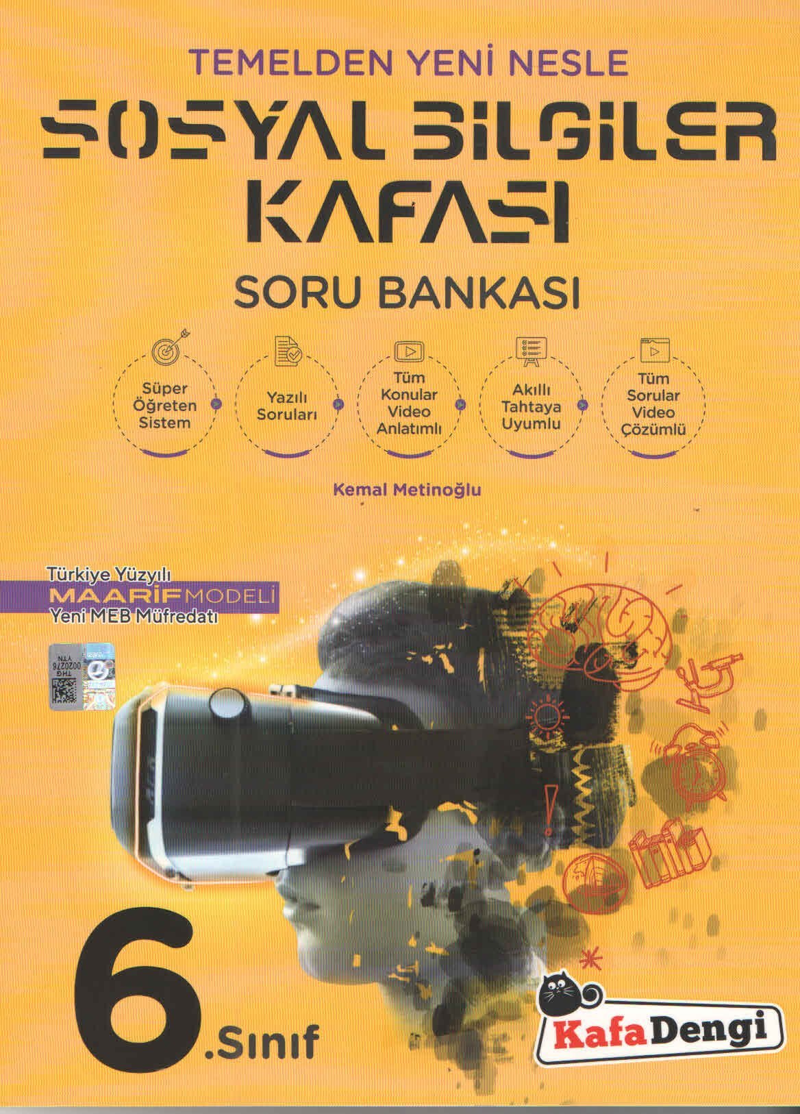 Kafa Dengi Yayınları 6.Sınıf Sosyal Bilgiler Kafası Soru Bankası Maarif Model