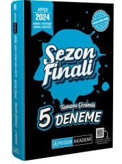 Pegem 2024 KPSS Genel Yetenek Genel Kültür Sezon Finali Tamamı Çözümlü 5 Deneme Pegem Akademi