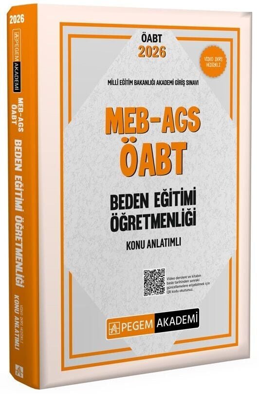 Pegem 2026 ÖABT MEB-AGS Beden Eğitimi Öğretmenliği Konu Anlatımlı Pegem Akademi Yayınları