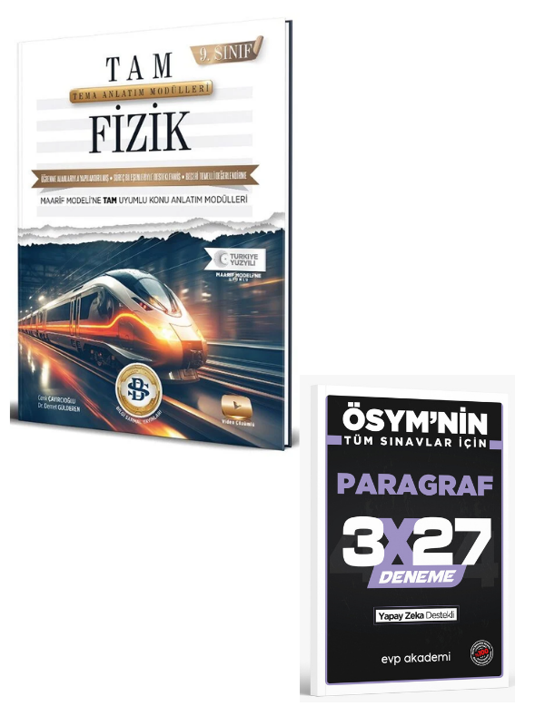 Bilgi Sarmal 2027 9. Sınıf Fizik Tema Konu Anlatım Modülleri+ EVP Akademi Paragraf