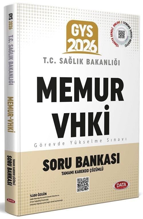 Data 2026 GYS Sağlık Bakanlığı Memur, VHKİ Soru bankası Çözümlü Görevde Yükselme Data Yayınları