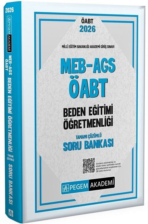 Pegem 2026 ÖABT MEB-AGS Beden Eğitimi Öğretmenliği Soru Bankası Çözümlü Pegem Akademi Yayınları