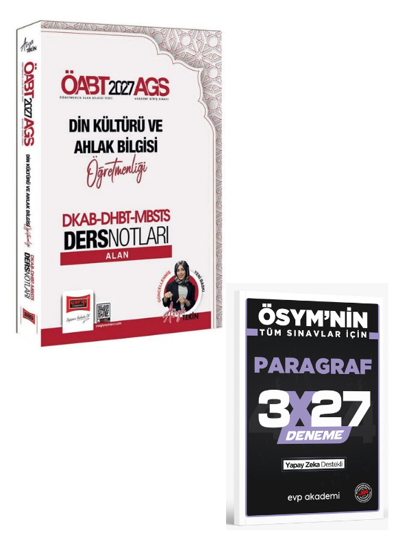 Yargı 2027 ÖABT MEB-AGS DKAB DHBT MBSTS Din Kültürü ve Ahlak Bilgisi Alan Ders Notları+ EVP Akademi Paragraf