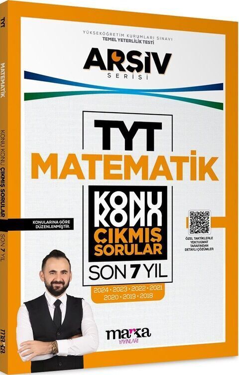 Marka 2026 YKS TYT Matematik Çıkmış Sorular Son 7 Yıl Konu Konu Çözümlü Arşiv Serisi Yektuğ Mat - Yasin Kara Marka Yayınları