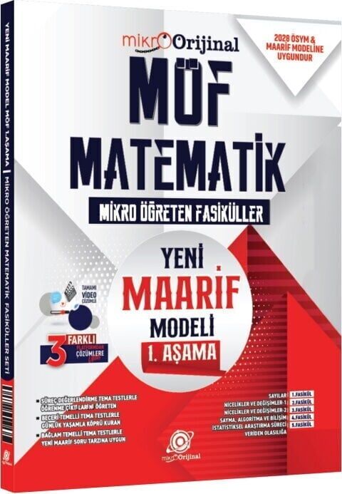 Orijinal 2028 YKS TYT Matematik MÖF Mikro Öğreten Fasiküller 1. Aşama Orijinal Yayınları